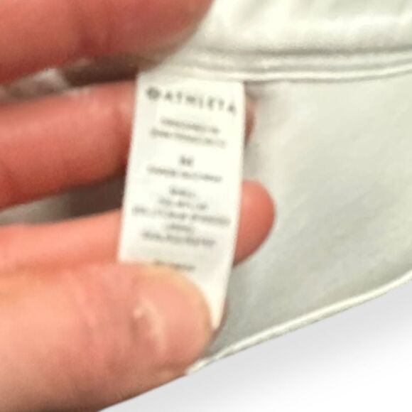 ATHLETA Women’s White Criss Cross Back Bikini Swim Top Size Medium Style #210802 - Picture 4 of 5